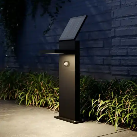 Lucande LED-es napelemes lámpa Silvan, 60 cm, érzékelő, antracit Azonnal elérhető
