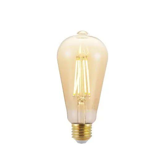 LED izzó E27 ST64 6,5 W 2500 K borostyánszínű 3 fokozatú fényerőszabályozó Kihagyhatatlan ajánlat