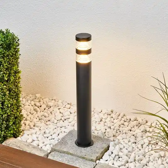Lindby LED ösvény lámpa Lanea, 60 cm, fekete, rozsdamentes acél, IP44 Vedd meg most