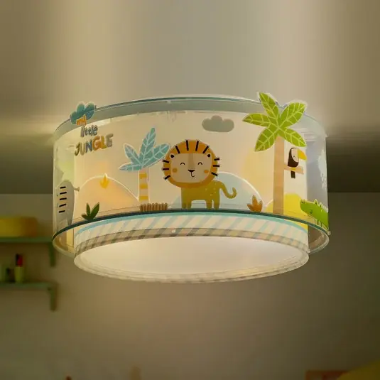 Biztonságos fizetés Dalber mennyezeti lámpa LITTLE JUNGLE, fehér/sárga
