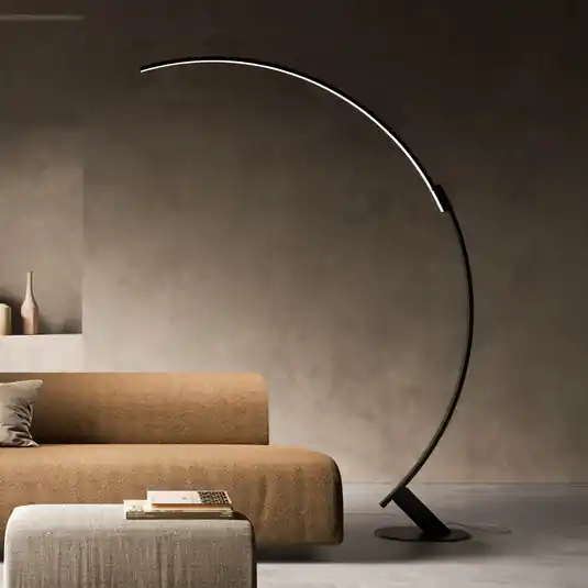Kiárusítás kdln LED álló világítás Kyudo, fekete, magasság 212 cm