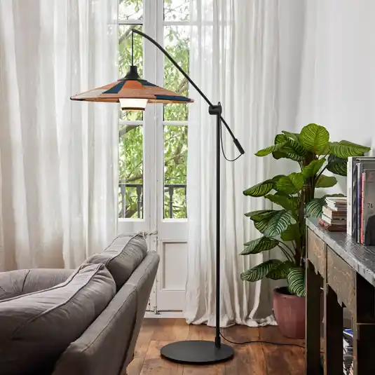 Legjobb ár Forestier Parrot állólámpa abaká ernyővel, homok