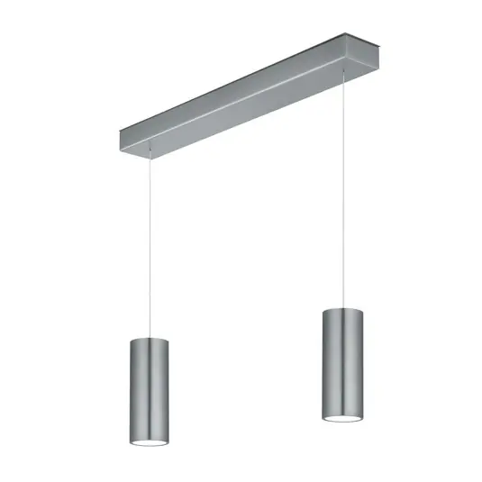 LED függőlámpa Helli fel/le 2-izzós nikkel matt Szuper ajánlat