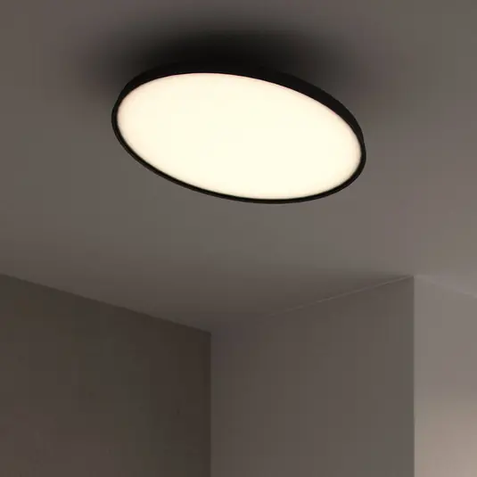Prémium Kaito Pro LED mennyezeti lámpa, fekete, Ø 38,5 cm