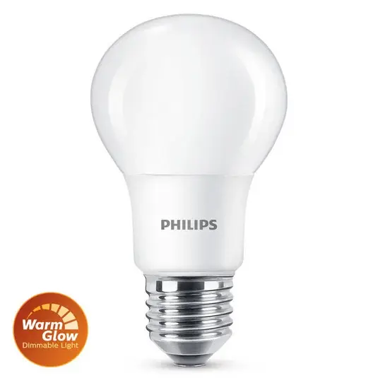 Kedvezmény Philips E27 LED izzó WarmGlow 3,4 W matt, dimmelhető