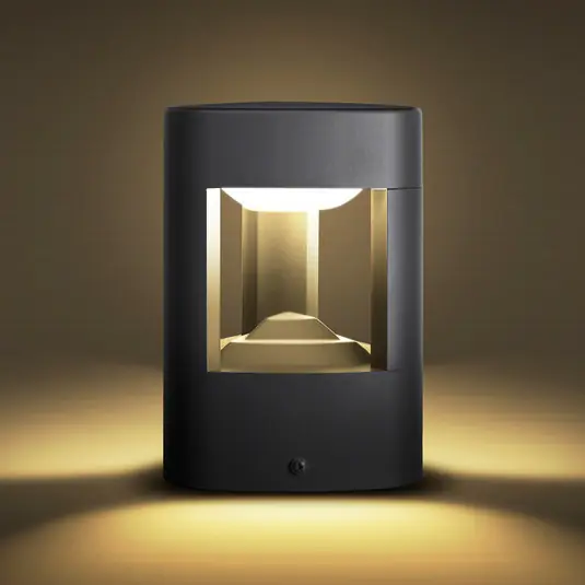 Lucande LED állólámpa Pirron, 20 cm, háromszög alakú, IP54 Akció