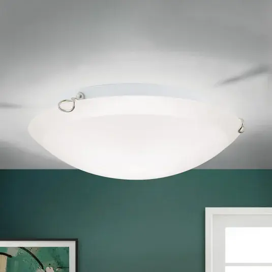 Agada mennyezeti lámpa, opál üveg, króm, 30 cm Legnépszerűbb