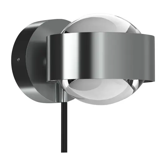 Bestseller Puk Mini Wall+ LED, átlátszó lencsék, matt króm
