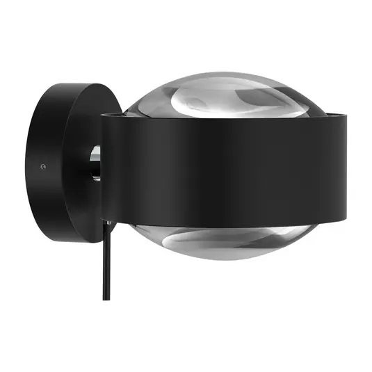 Outlet Puk Maxx Wall+ LED lencsék átlátszó, fekete matt/króm