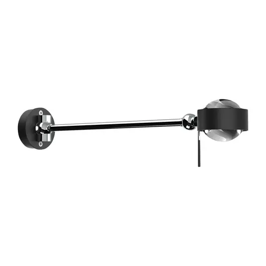 Puk Mini Hotel LED 30cm lencsék átlátszó, fekete/króm Szuper akció