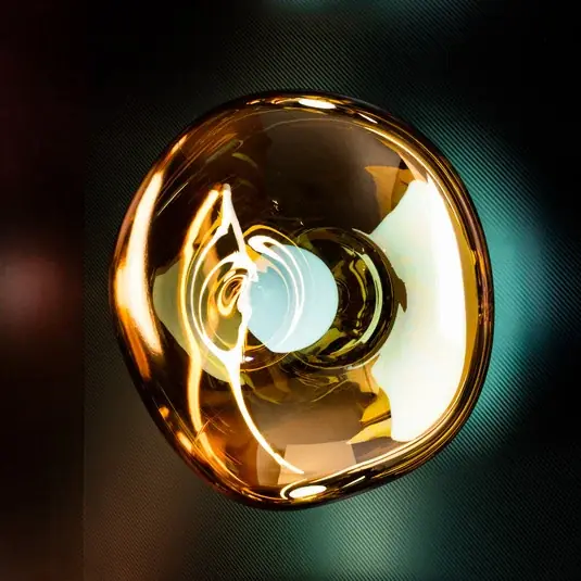 Azonnali szállítás Tom Dixon LED fali világítás Melt Surface, Ø 50 cm, arany