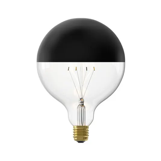 Kedvezményes ár Calex G125 Top fejtükör E27 4W fekete Ø12,5cm