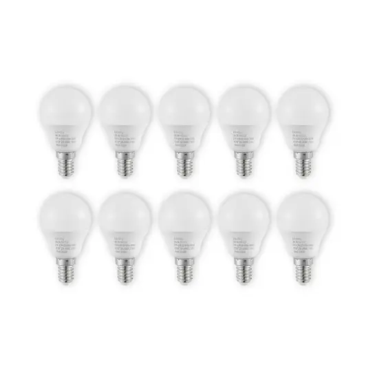 Lindby LED lámpa E14 G45 4.5W 3,000K opál 10 darabos készlet Szuper ajánlat