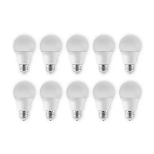 LED izzó E27 A60 4,9 W 3000 K opál 10-es készlet Vásárlói kedvenc