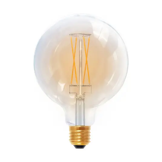 SEGULA LED gömblámpa E27 G125 5W 2,200K arany fényerősségű, dimmelhető Árengedmény