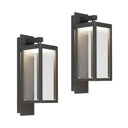 Outlet Lucande LED kültéri fali lámpa Ferdinand, 2 darabos szett, szürke, 38 cm