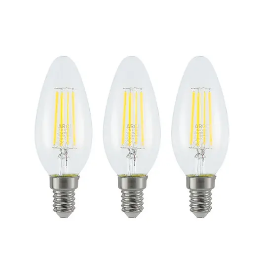 Expressz kézbesítés LED izzó filament E14 4 W 827 3-step-dimmer 3 klt