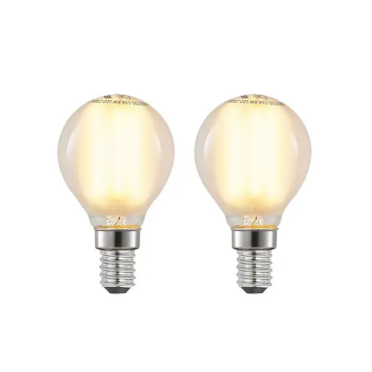 LED csepp izzó E14 4 W 2700 K matt dimm 2-es klt Biztonságos fizetés