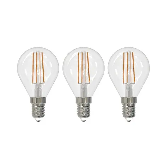 LED izzó filament E14 4 W 2700 K csepp dimm 3-as Árcsökkenés