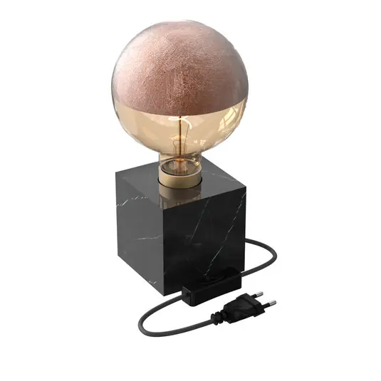 Calex Square Marble asztali világítás, fekete Outlet