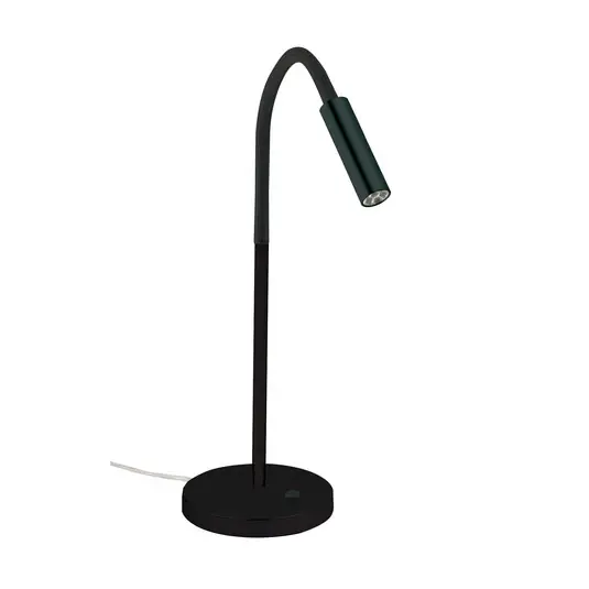 LED asztali lámpa Rocco matt fekete flexkar fekete Szuper akció