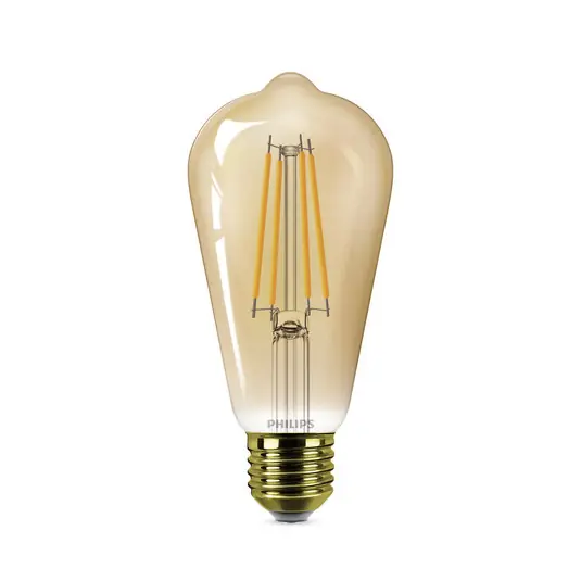 Gyors kiszállítás Philips E27 LED izzó ST64 3,1W 1800K arany