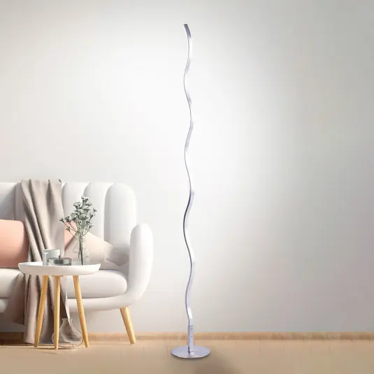 Újdonság LED állólámpa Wave 3,000K 120cm acél