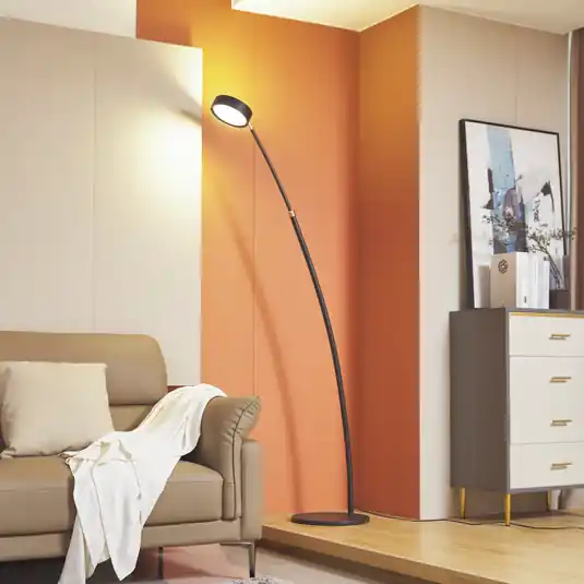 Lucande LED ívlámpa Boga, fekete, fém, dimmelhető Ajánlat