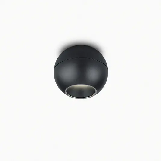 Helestra Eto LED mennyezeti spotlámpa Ø10cm fekete Kiárusítás