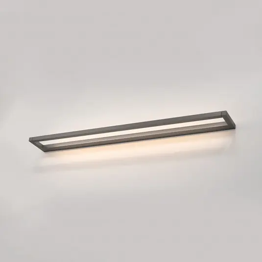 Árcsökkenés PURE Puro LED fali lámpa, szürke, szélesség 100 cm, alumínium,