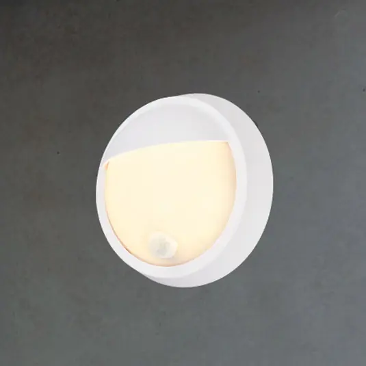Gyors kiszállítás LED újratölthető kültéri fali lámpa 3785016 fehér mozgásérzékelő Ø 17 cm