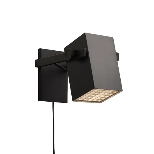 FRANDSEN fali lámpa BF Quadro, fekete, szélesség 14 cm, fém Olcsóbb
