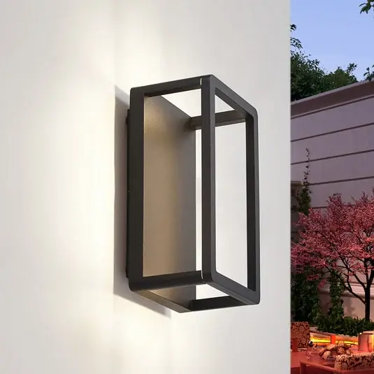 Vedd meg most Lucande Thorvid LED kültéri fali világítás, magasság 26 cm, fekete