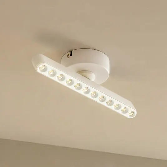 Szezonális akció Lindby LED-es reflektor Eldrin, fehér, 1 fény, fénypontok