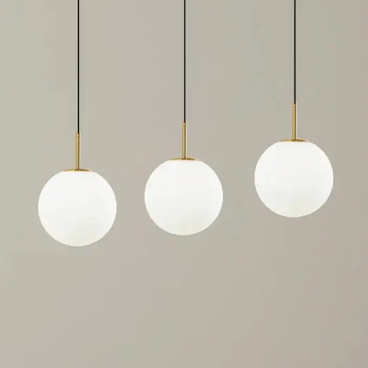 Lucande LED-es függőlámpa Joran, 3-lámpás, fehér, üveg Vedd meg online