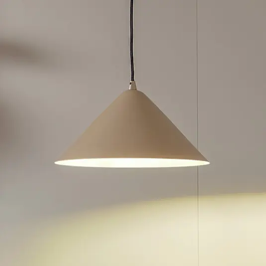 Lindby függőlámpa Clarine, bézs, Ø 32 cm, fém Korlátozott ajánlat