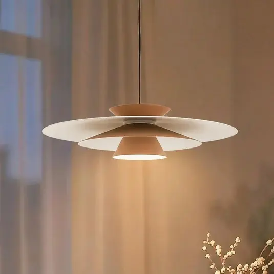 Lucande LED-es függőlámpa Livie, bézs, alumínium, Ø 50 cm Ajánlat