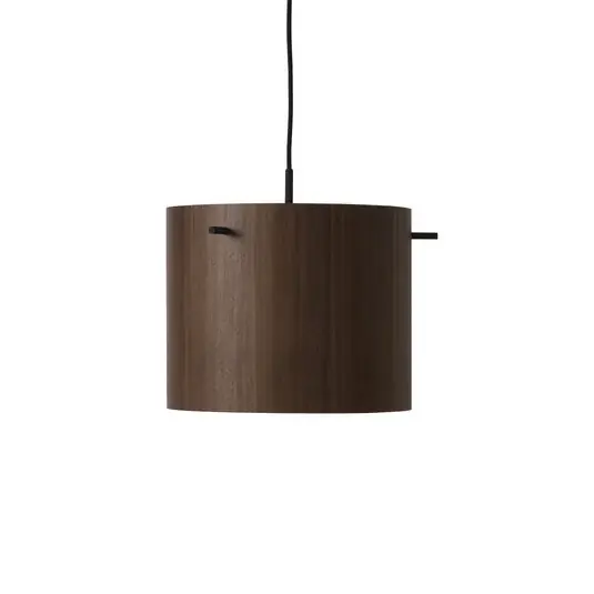 FRANDSEN FM 1954 lógó lámpa, diófa, Ø 28 cm, fa Szuper akció