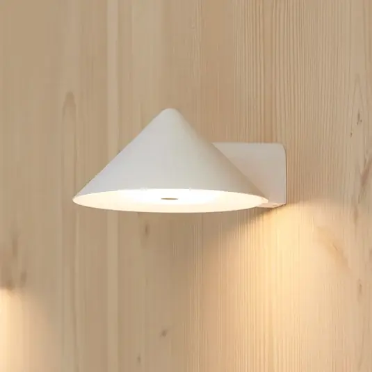 FRANDSEN LED akkumulátoros fali lámpa Grasp, fehér, szélesség 15 cm Gyors kiszállítás