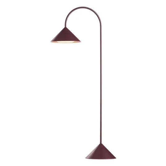 FRANDSEN LED tölthető állólámpa Grasp, piros, magasság 72 cm, fém Rendeld meg most