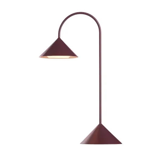 FRANDSEN LED tölthető asztali világítás Grasp, piros, magasság 47 cm, fém Olcsó