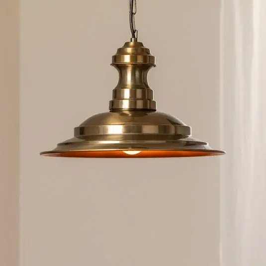 Alacsony ár Lógó világítás Sivani MR-637, antik arany, fém, Ø 39 cm