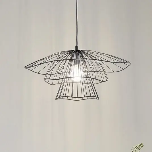 Árengedmény Lógó világítás Tel 6504, fekete, vas, Ø 50 cm