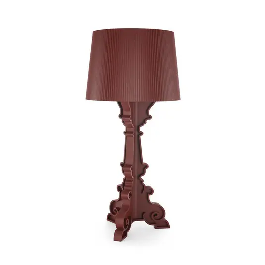 Kartell LED-es asztali lámpa Bourgie Mat, sötétvörös, magasság 78 cm Rendeld meg most