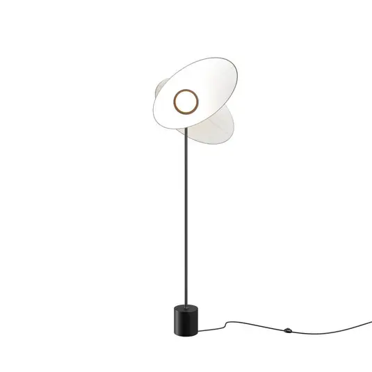 Szuper akció Maytoni Evolution LED állólámpa, fekete/fehér, magasság 158 cm