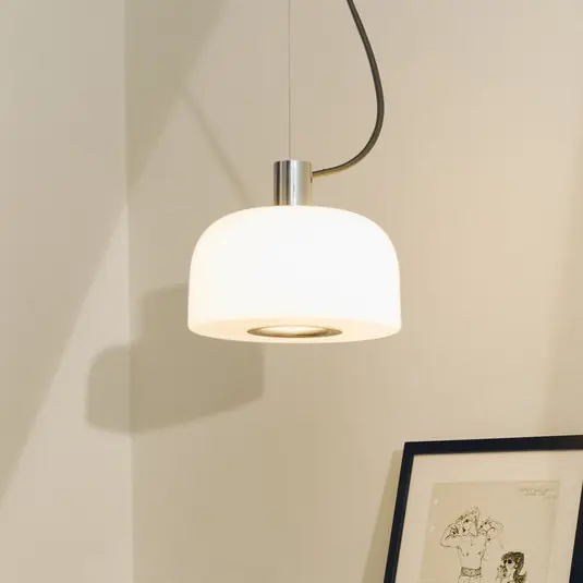 Exkluzív ajánlat FLOS Bellhop Glass S1 lógó világítás, alumínium színű, üveg, Ø 33 cm
