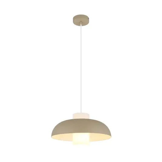Legnépszerűbb Lowe függő lámpa, homokszínű matt, Ø 38 cm, fém