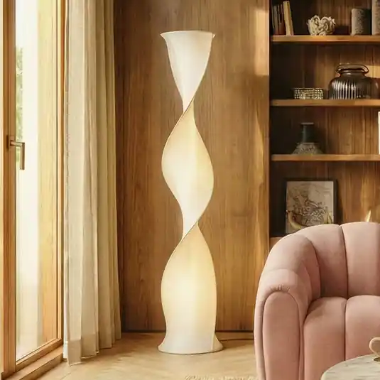 Expressz szállítás Lucande LED álló lámpa Novelle, fehér, CCT, magasság 137 cm, Ø 29 cm