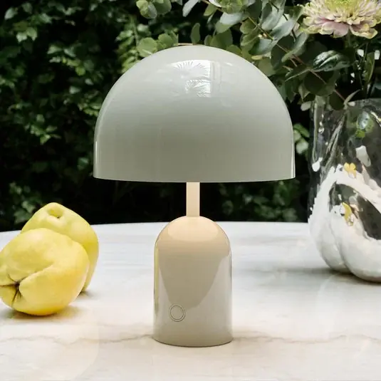 Árengedmény Tom Dixon BELL PORTABLE újratölthető asztali világítás, világosszürke 28 cm IP44