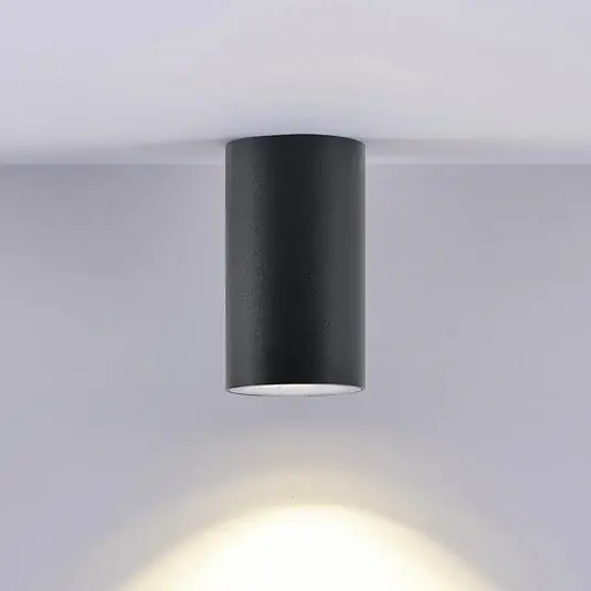 Akció Downlight CAN, fekete, IP44, Ø 6 cm, fém, GU10